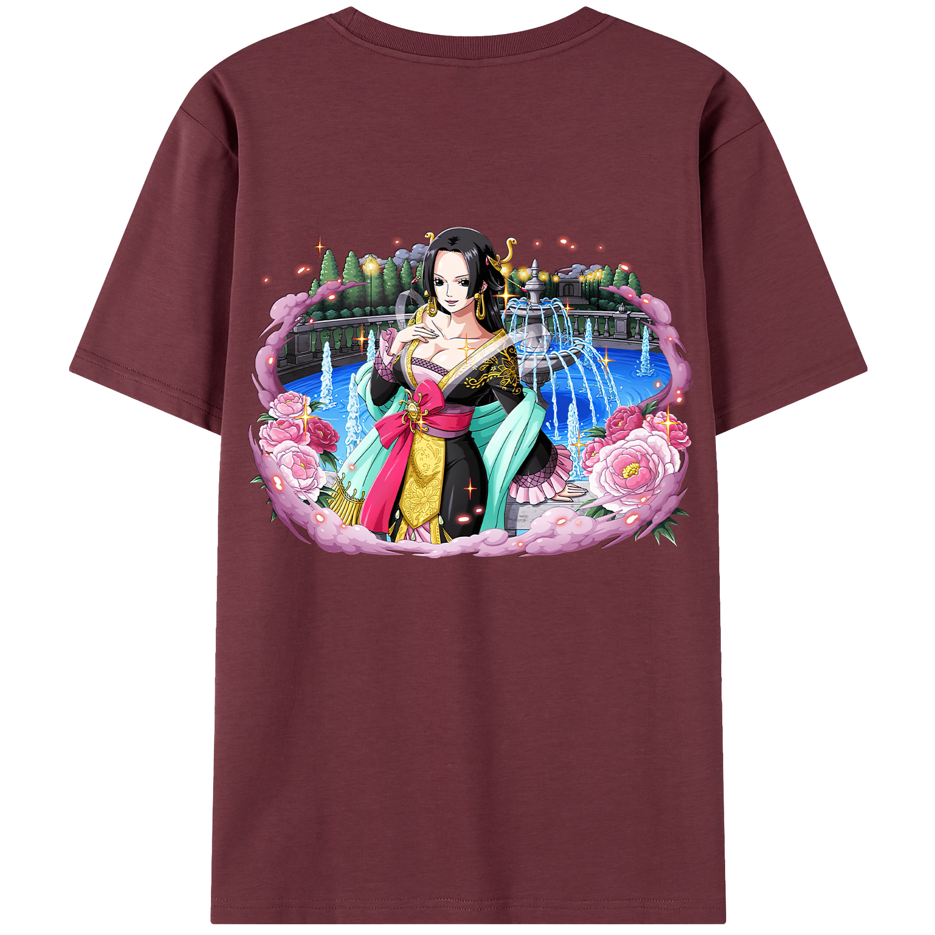 ワンピース ボア・ハンコック ONE PIECE Boa·Hancock 綿100％半袖Tシャツ（背面プリント）